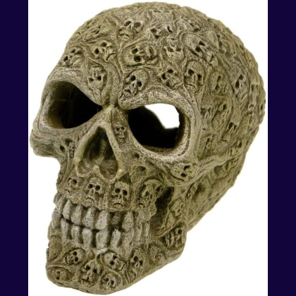 Exotic Environments Haunted Skull Aquarium Ornament