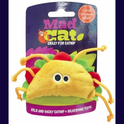 Mad Cat Tabby Taco Cat Toy