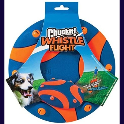 Chuckit Whistle Flight Disc Dog Toy