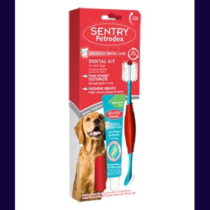 Sentry Petrodex Dental Kit for Adult Dogs