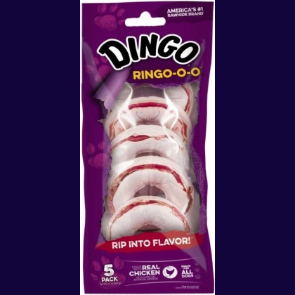 Dingo Ringo-o-o Meat & Rawhide Chew