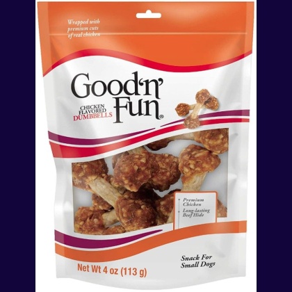 Healthy Hide Good N Fun Chicken Flavored Dumbbells