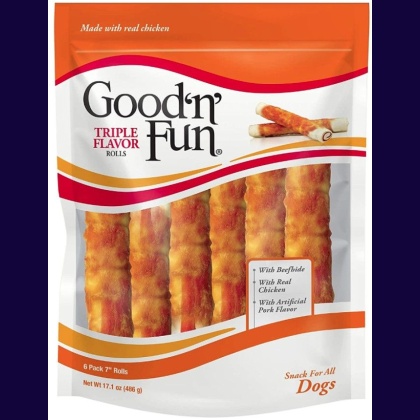 Healthy Hide Good N Fun Triple Flavor Rolls