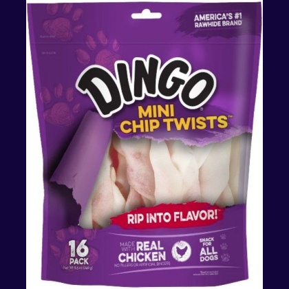 Dingo Chip Twists Meat & Rawhide Chew