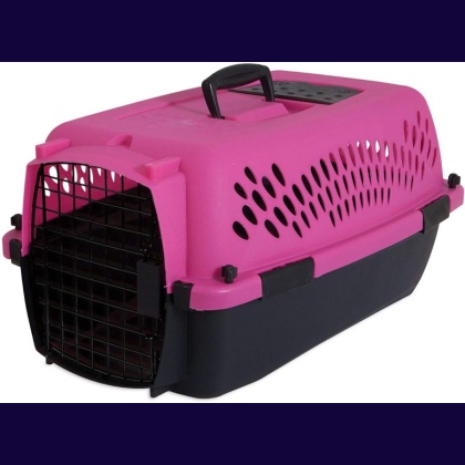 Aspen Pet Fashion Pet Porter Kennel Pink and Black