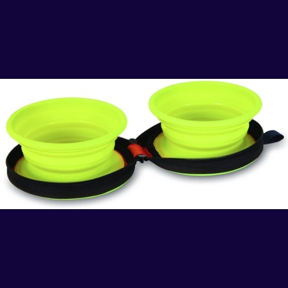 Petmate Silicone Travel Duo Bowl Medium