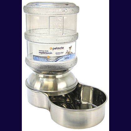 Petmate Replendish Stainless Steel Waterer