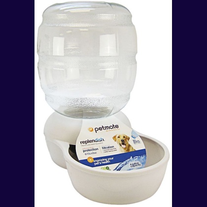 Petmate Replendish Waterer - Pearl Silver Gray