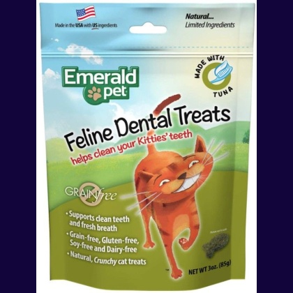 Emerald Pet Feline Dental Treats Tuna Flavor