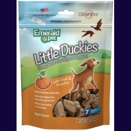 Emerald Pet Little Duckies Dog Treats with Duck and Pumpkin