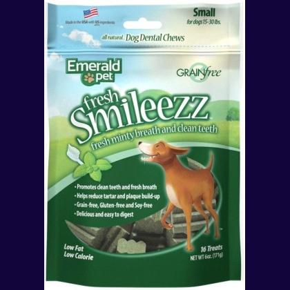 Emerald Pet Fresh Smileezz Dental Dog Treats Small