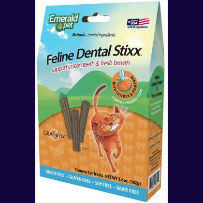 Emerald Pet Feline Dental Stixx Chicken and Pumpkin Recipe