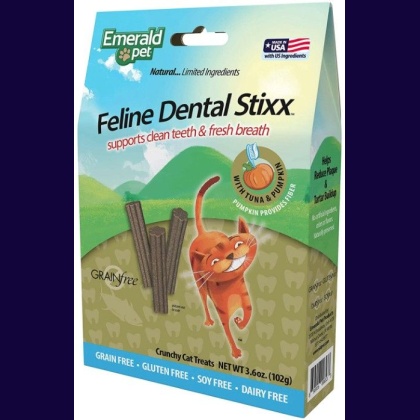 Emerald Pet Feline Dental Stixx Tuna and Pumpkin Recipe