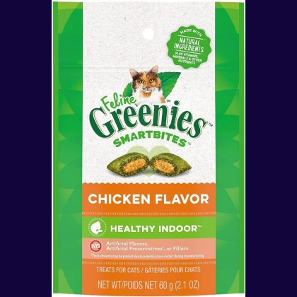 Greenies SmartBites Healthy Indoor Chicken Flavor Cat Treats