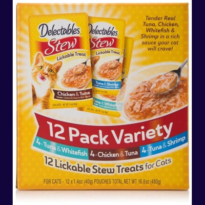 Hartz Delectables Stew Lickable Treat for Cats - Variety Pack