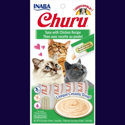 Inaba Churu Tuna with Chicken Recipe Creamy Cat Treat