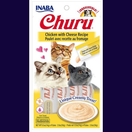 Inaba Churu Chicken with Cheese Recipe Creamy Cat Treat