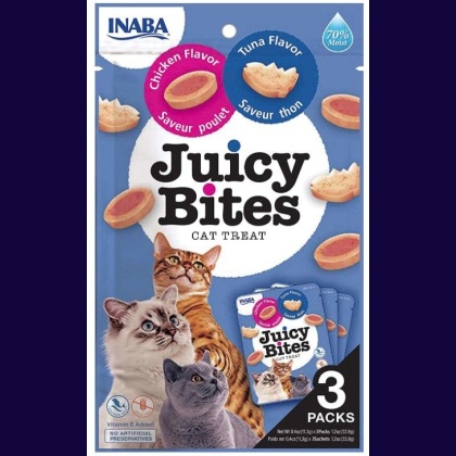 Inaba Juicy Bites Cat Treat Tuna and Chicken Flavor