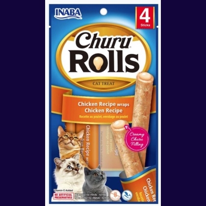 Inaba Churu Rolls Cat Treat Chicken Recipe wraps Chicken Recipe