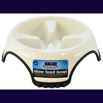 JW Pet Skid Stop Slow Feed Bowl