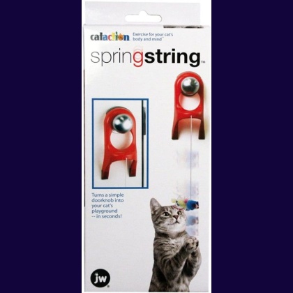 JW Pet Springstring Feathered Mouse Interactive Cat Toy