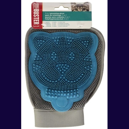 JW Pet Furbuster 3-In-1 Cat Grooming Glove