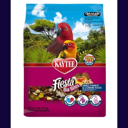 Kaytee Fiesta Small Parrot & Conure Gourmet Big Bites Diet