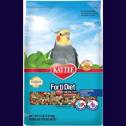 Kaytee Forti-Diet Pro Health Cockatiel Food with Safflower