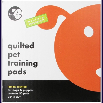 Lola Bean Quilted Pet Training Pads - Lemon Scent