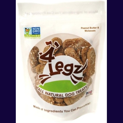 4Legz Kitty Roca Crunchy Dog Cookies Peanut Butter and Molasses