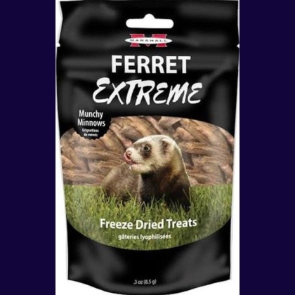 Marshall Ferret Extreme Munchy Minnows Freeze Dried Ferret Treat