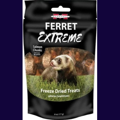 Marshall Ferret Extreme Salmon Chunks Freeze Dried Ferret Treat