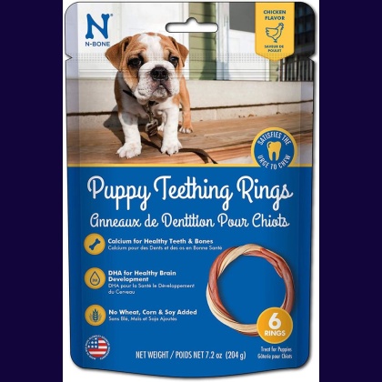 N-Bone Puppy Teething Ring - Chicken Flavor