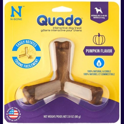 N-Bone Quado Interactive Dog Treat - Pumpkin Flavor