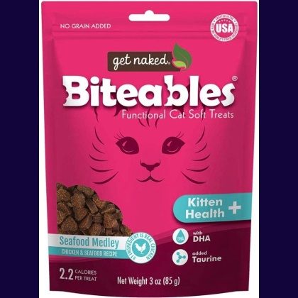 Get Naked Kitten Health Biteables Seafood Medley Flavor