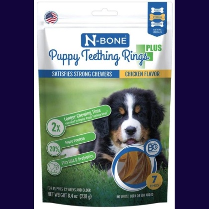 N-Bone Puppy Teething Rings Plus Chicken Flavor