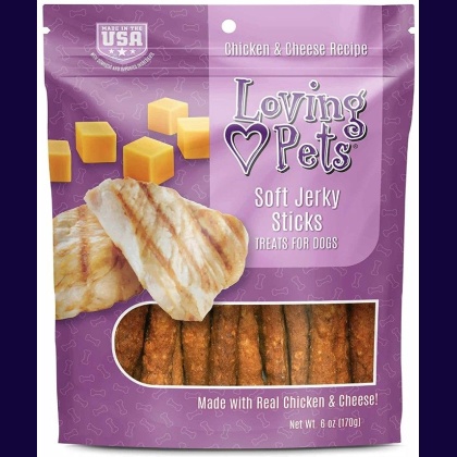 Loving Pets Soft Jerky Sticks Cheese Flavor