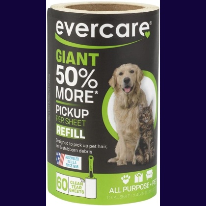 Evercare Giant Extreme Stick Pet Lint Roller Refill