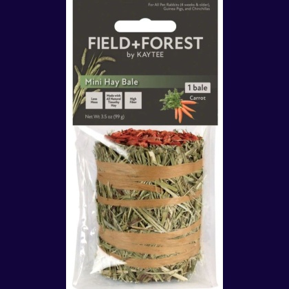 Kaytee Field and Forest Mini Hay Bale Carrot