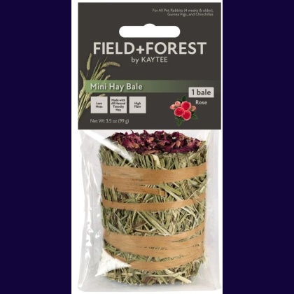 Kaytee Field and Forest Mini Hay Bale Rose