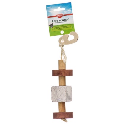 Kaytee Lava \'N Wood Hanging Chew Toy