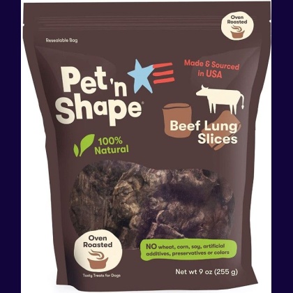 Pet \'n Shape Natural Beef Lung Slices Dog Treats