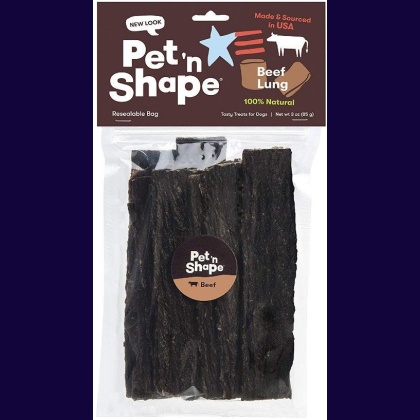 Pet \'n Shape Natural Beef Lung Strips Dog Treats