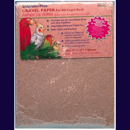 Penn Plax Calcium Plus Gravel Paper for Caged Birds