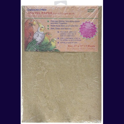 Penn Plax Calcium Plus Gravel Paper for Caged Birds