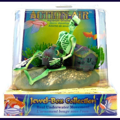 Penn Plax Action Air Jewel Box with Skeleton