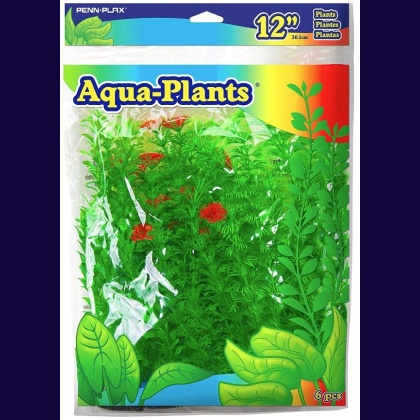 Penn Plax Plastic Plant Pack 12