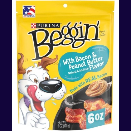 Purina Beggin\' Strips Bacon and Peanut Butter Flavor