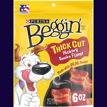 Purina Beggin\' Strips Thick Cut Hickory Smoke Flavor