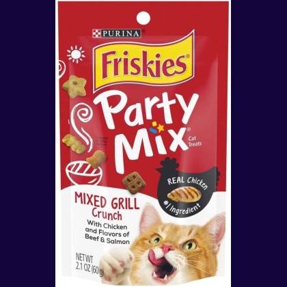 Friskies Party Mix Cat Treats - Mixed Grill Crunch